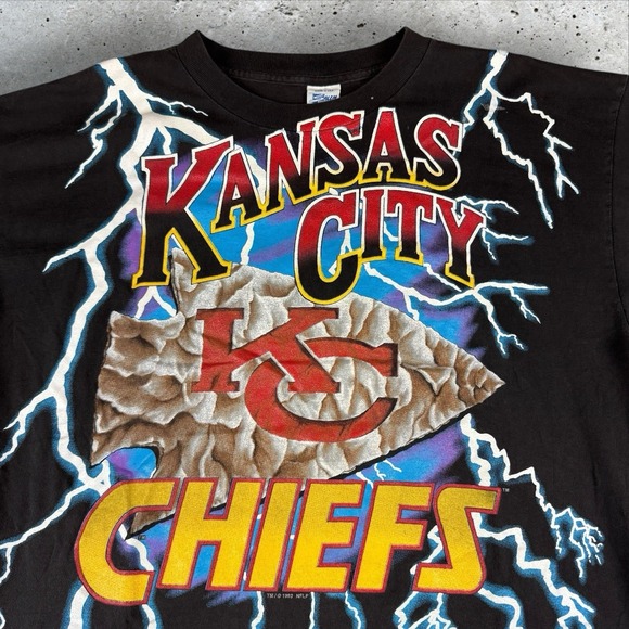 Salem Sportswear Other - Vintage 90s‎ Kansas City Chiefs Salem Lightning Shirt Mens XL
